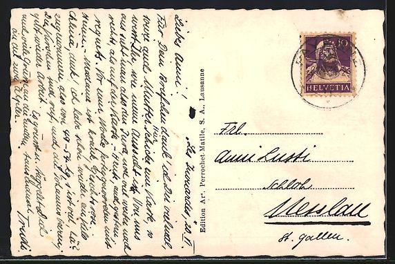 Cartoline postali: AK Payerne, Panorama pres de la gare – Usato da Berlin venduto da bartko-reher 1