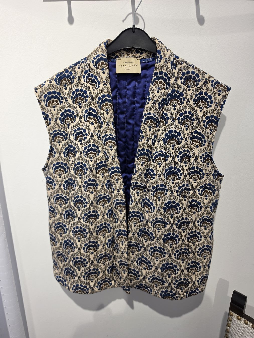 Gilets & Westen: Weste Intuition Paris gemustert blau 38 – Neu (gemäss Beschreibung) aus Adligenswil von FriedasWelt