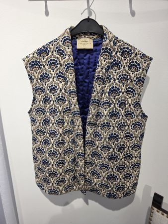 Weste Intuition Paris gemustert blau 38