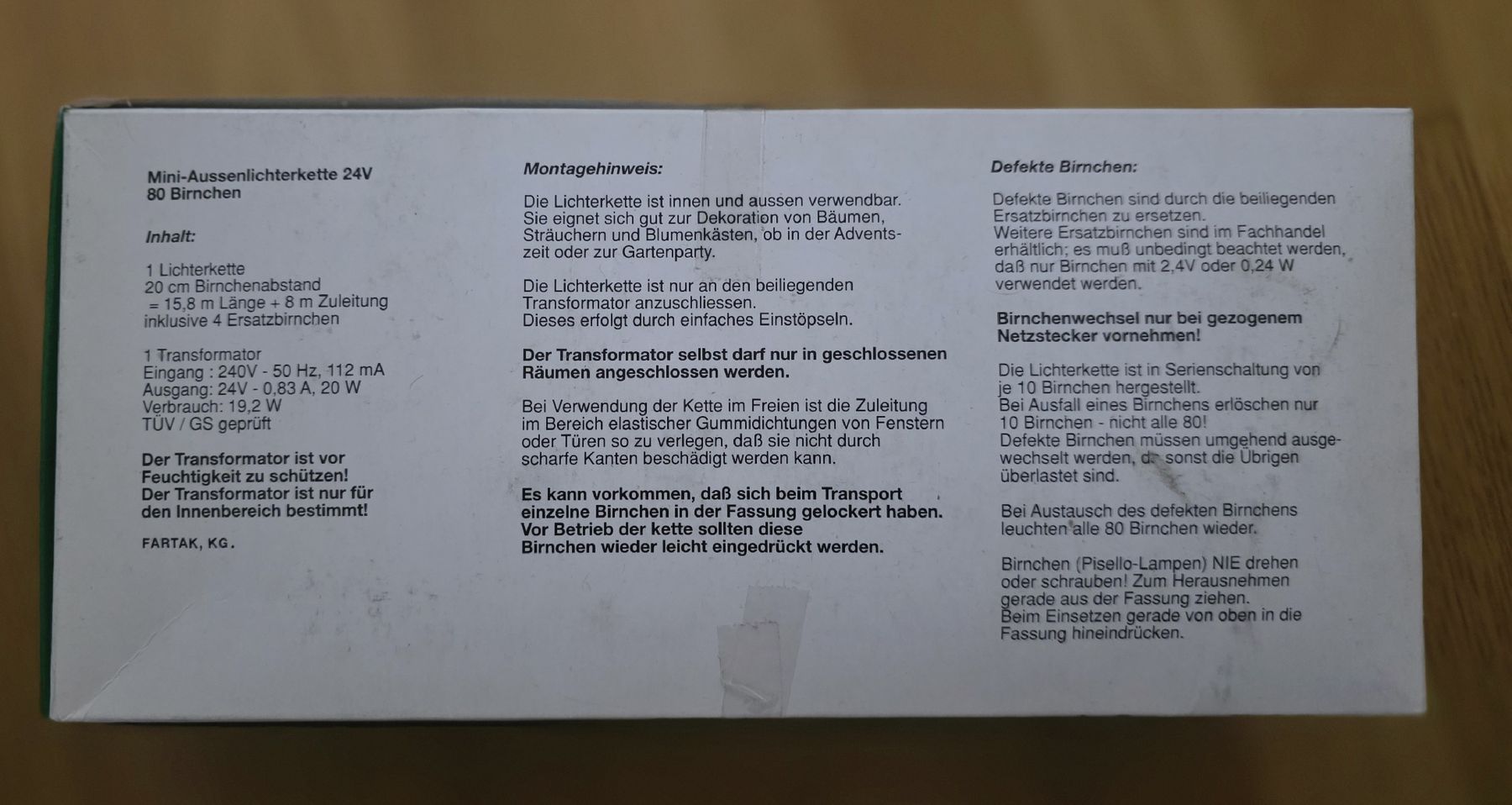 Ghirlande e barre luminose: Mini-Aussenlichterketten mit Zeitschaltuhr – Nuovo (secondo la descrizione) da Wetzikon ZH venduto da Prinzessin014 5