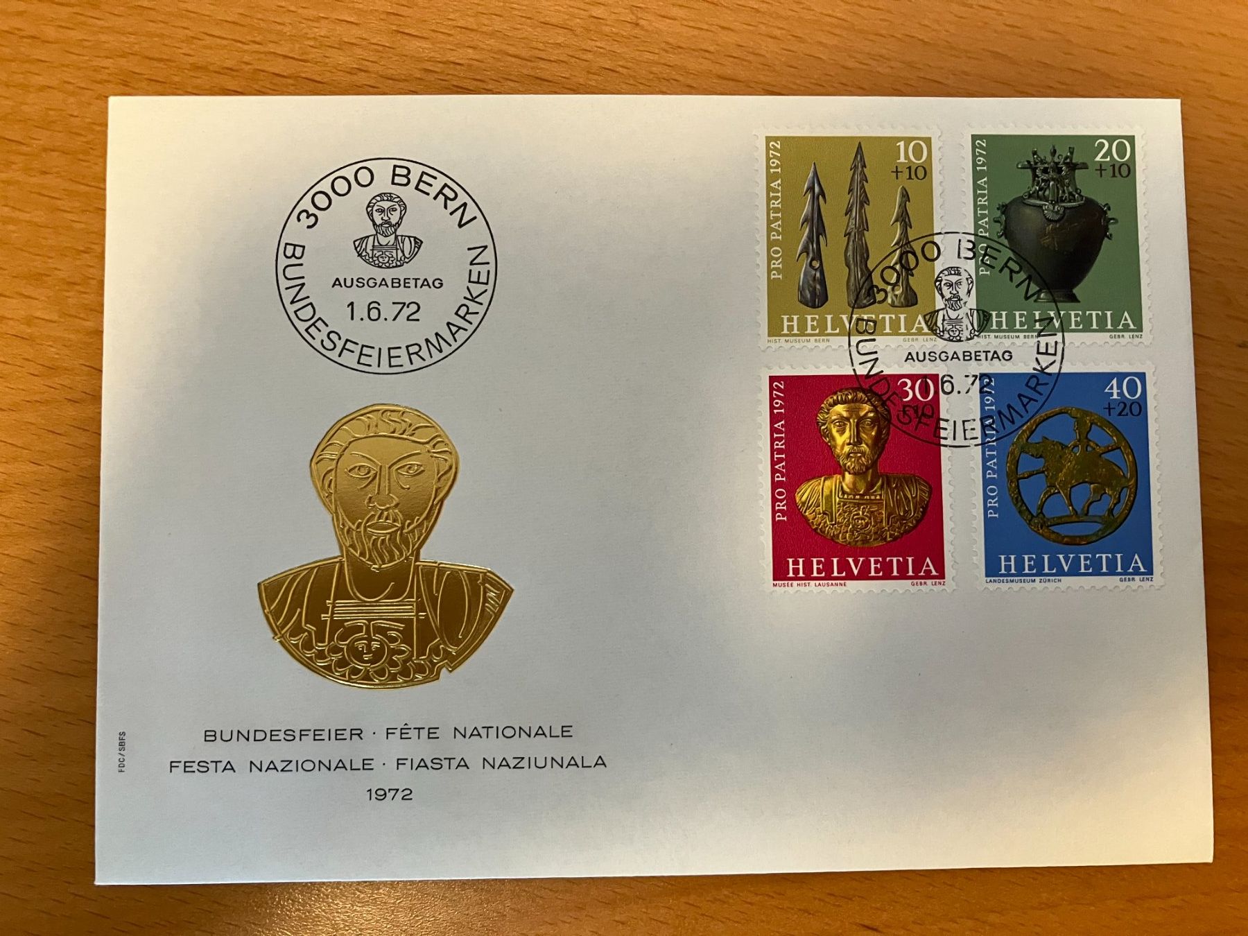 Tutti i francobolli: CH FDC Pro Patria Satz 1972 – Usato da Koblenz venduto da Markenhimmel