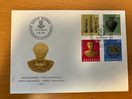 CH FDC Pro Patria Satz 1972
