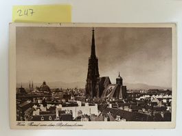 Ansichtskarte Wien Stephansdom alter Druck; 1936