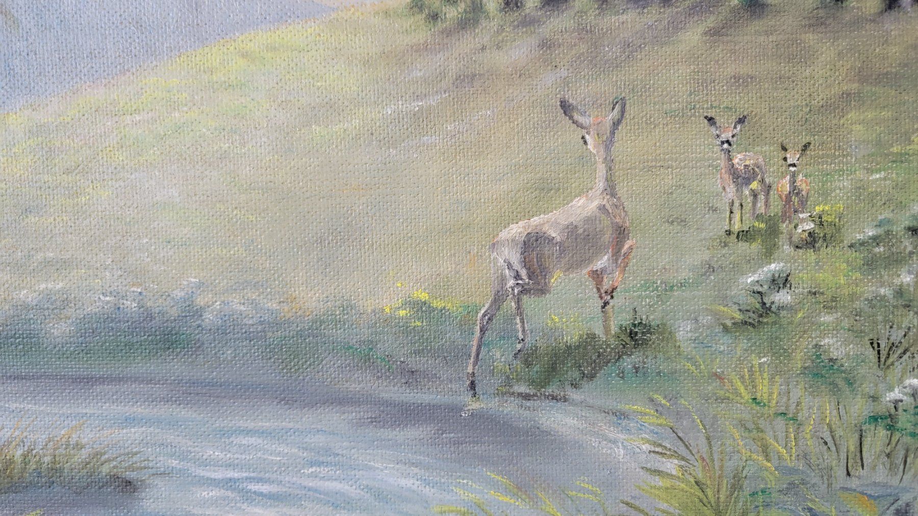 Gemälde: Gemälde Rehe Jagd🦌🌲 – Gebraucht aus Gelterfingen von Spade88 5