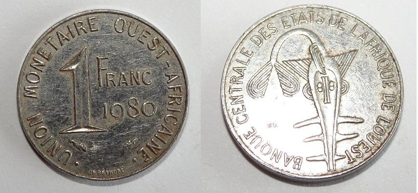 7 pièces de l'Union Monétaire Ouest Africaine Kaufen auf Ricardo