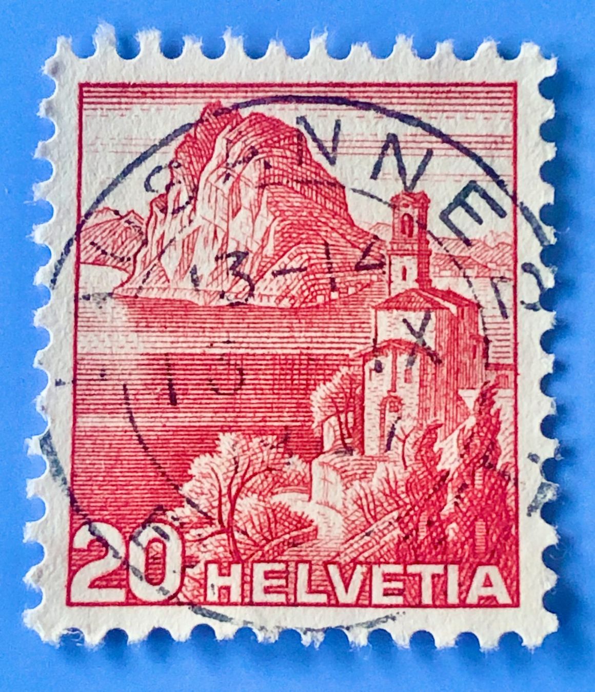 Tutti i francobolli: Nr.215 Landschaftsbilder Stempel  Lausanne – Usato da Aarau venduto da Billa007