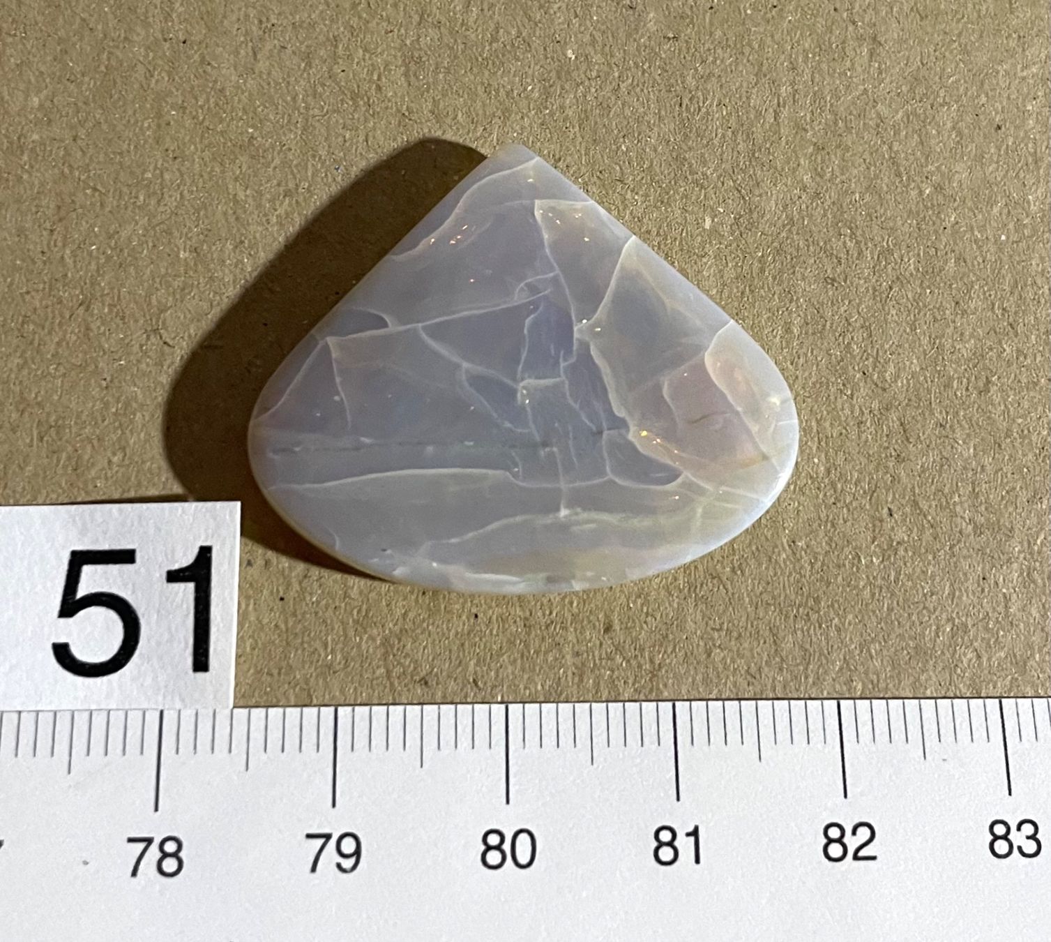 Fossilien: Opal Cabochon   aus Australien Einzelstück  - Farben - Feuer – Neu und originalverpackt aus Leuggern von gemshow 3