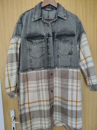 Setrms Jeans-Karohemd Jacke Grösse M Herbst-Winter 