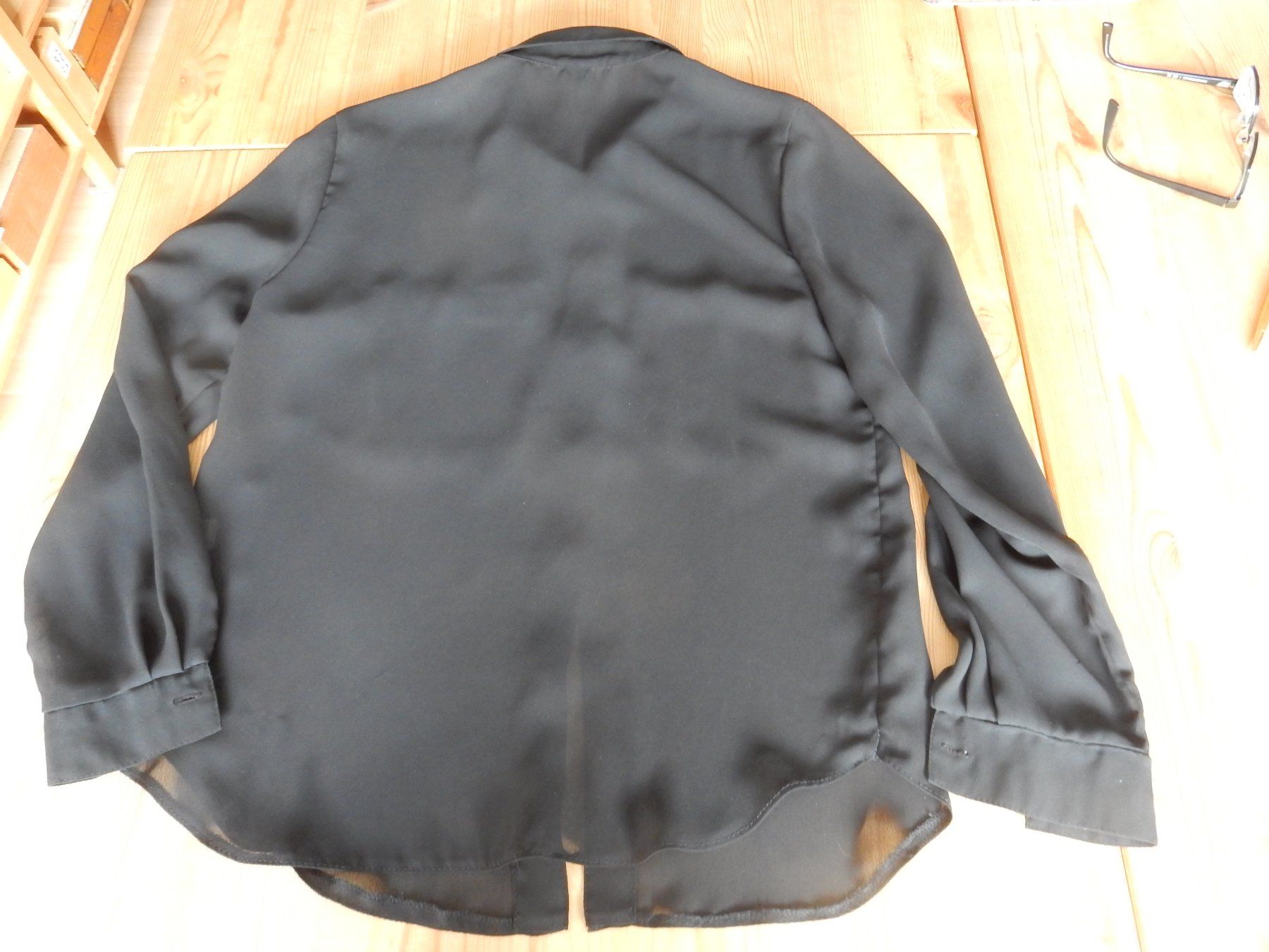 Camicette: Chiffon Bluse langarm schwarz + elegant Fest Party – Usato da Jona venduto da simongarden 4