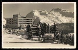AK Arosa, Berghotel Prätschli, Winteransicht
