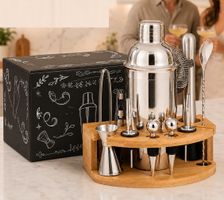 Cocktail Shaker Set,Esmula 750ML Edelstahl Barkeeper Kit