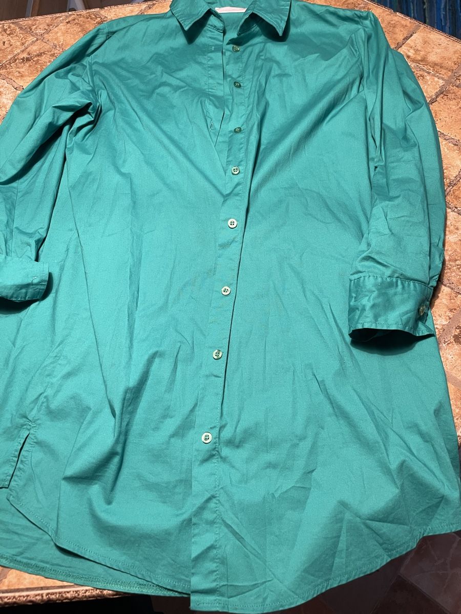 Camicie: Camicia verde smeraldo lunga,tg M/L-chic e elegante – Nuovo (secondo la descrizione) da Gordevio venduto da LanaZimm 7