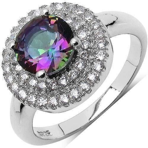 Anelli: MYSTIC TOPAZ & CUBIC ZIRCONIA – Nuovo (secondo la descrizione) da Berg TG venduto da marta970