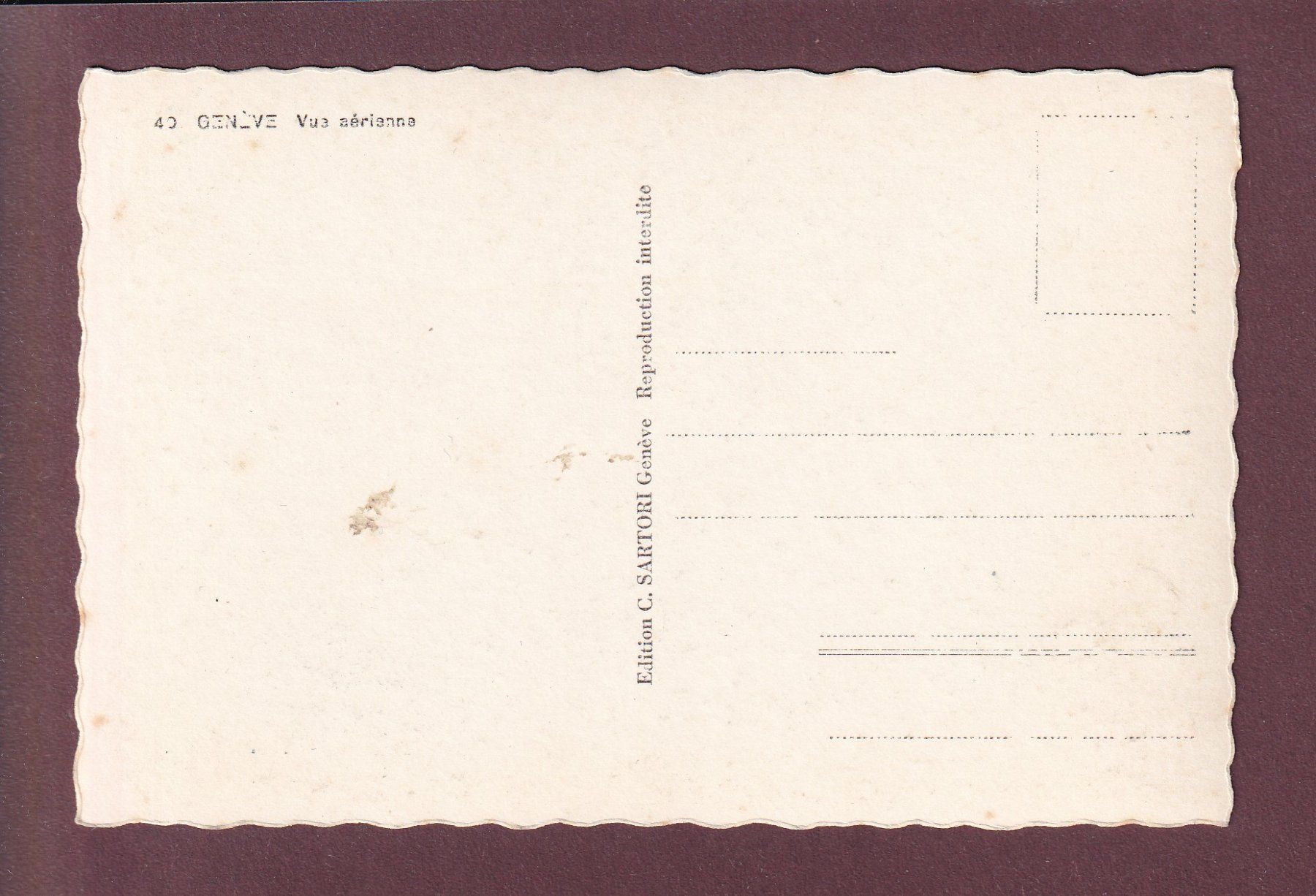 Cartoline postali: GENEVE - Vue aérienne – Usato da Pully venduto da nicecards 1