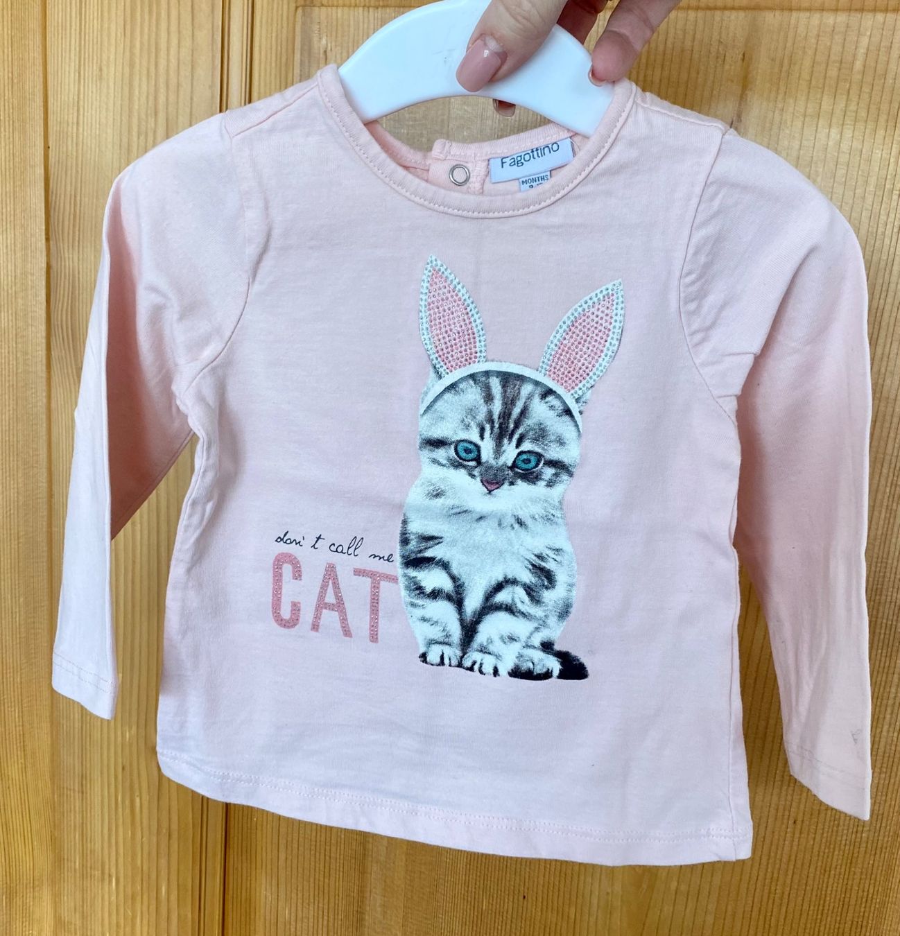 Maglioni & Felpe: TOP - Gr 74 Langarm Shirt Katze Strass – Usato da Rickenbach b. Wil venduto da sunneschii_ 1