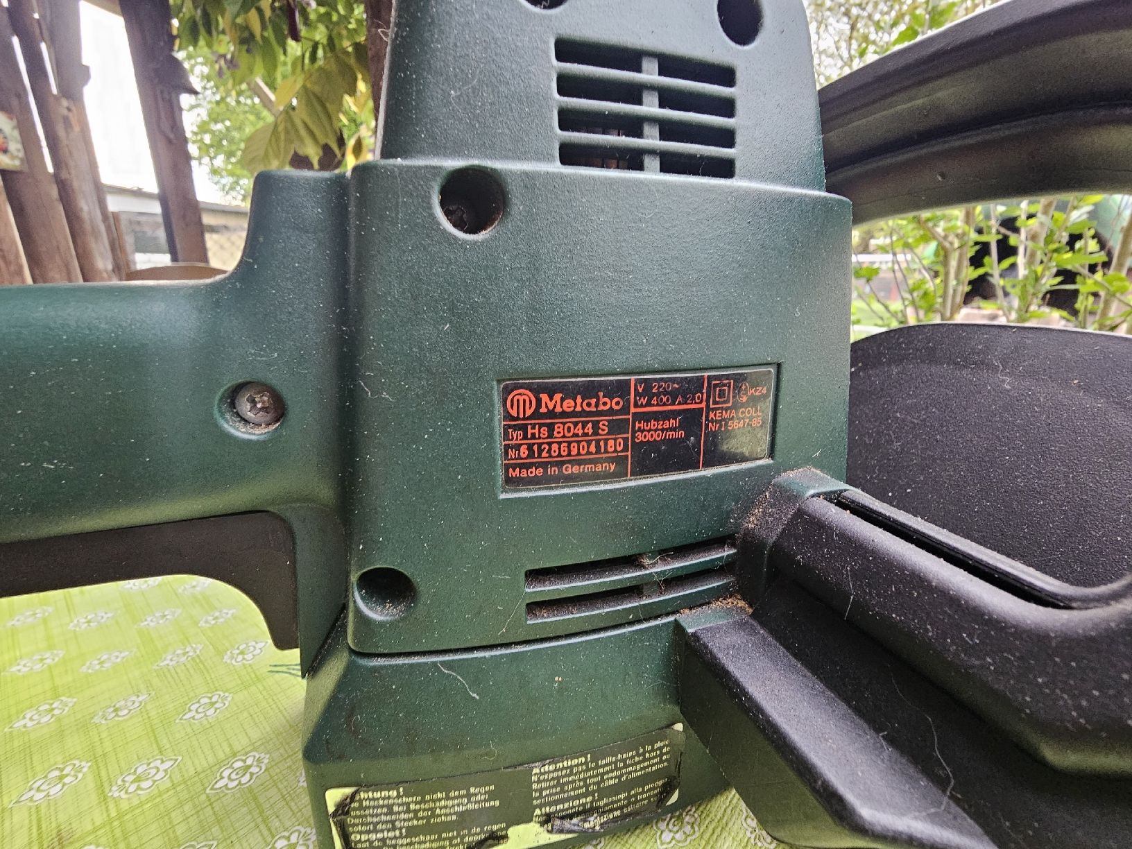 Tutte le macchine: Metabo HS 8044S Heckenschere – Usato da Obernau venduto da RamonM-81 4