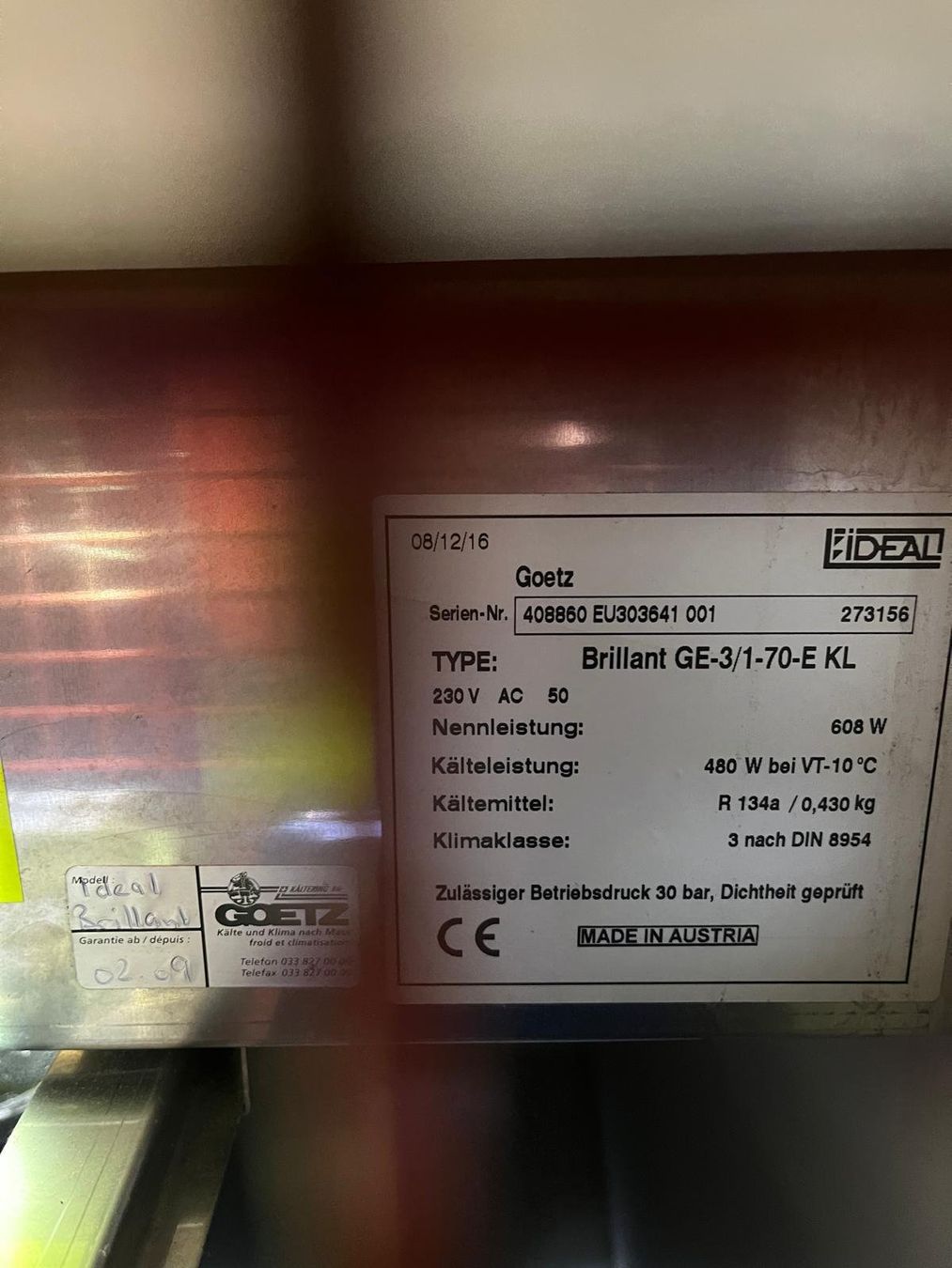Equipement de magasin & Foires: Kühlvitrine zum Einbauen – D'occasion à Sumiswald par Forum3 1