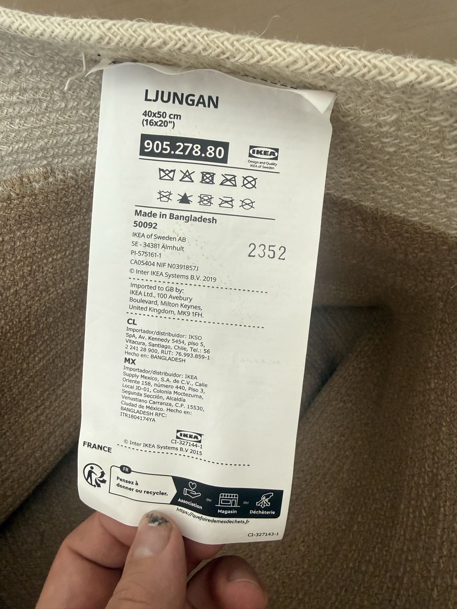 Ikea Autres articles pour la maison: Korb LJUNGAN IKEA  – D'occasion à Chur par Iceboozer 1