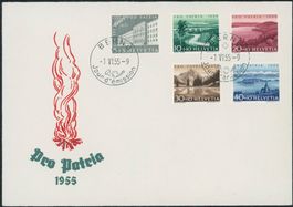 1955 - Pro Patria - Ersttagsbrief FDC ET - französisch • fr