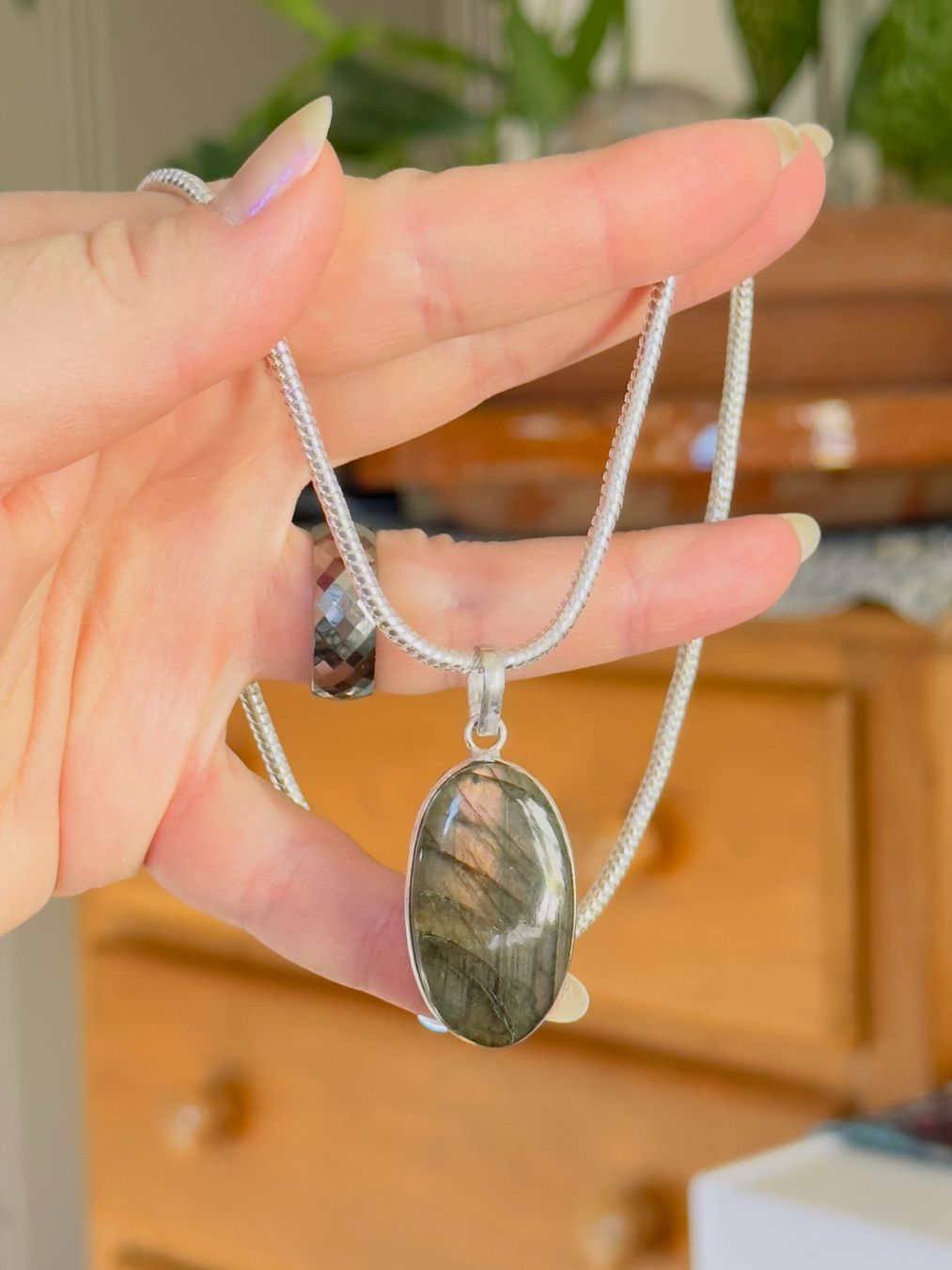 Catenine: Labradorite Gemstone Handmade necklace – Nuovo e nell'imballaggio originale da Genève venduto da AGBERG 8