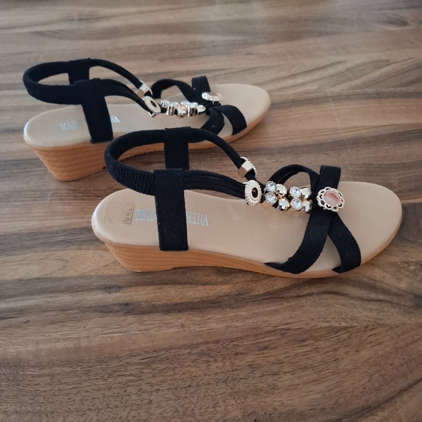 Damenschuhe: Damen Sandalen, schwarz, Gr.37 – Gebraucht aus Sisseln AG von Tropea4334 1