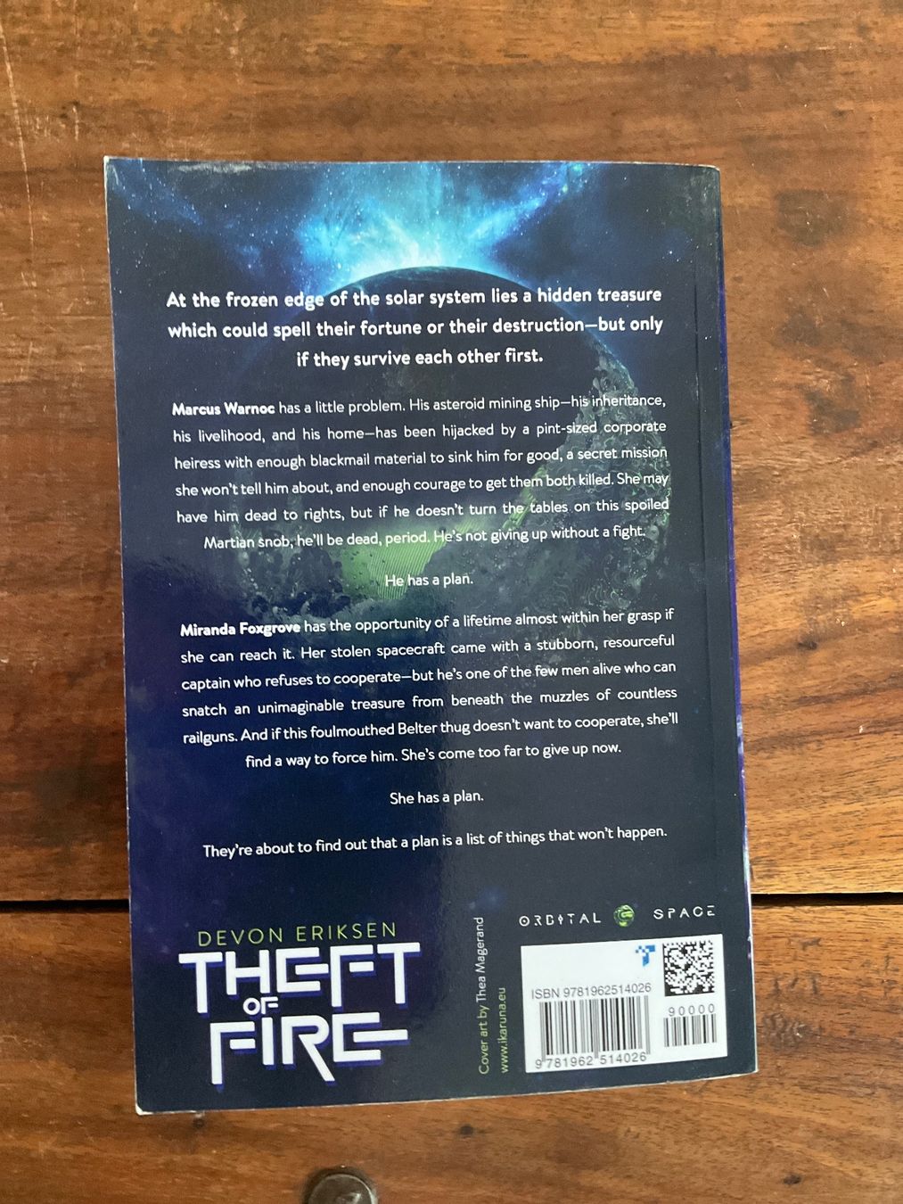 Livres: Theft of Fire" Devon Eriksen 1 – D'occasion à Avenches par Lactobacille 1