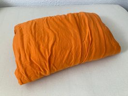 Drap housse Micasa Orange Coton 120x220cm 100% Coton