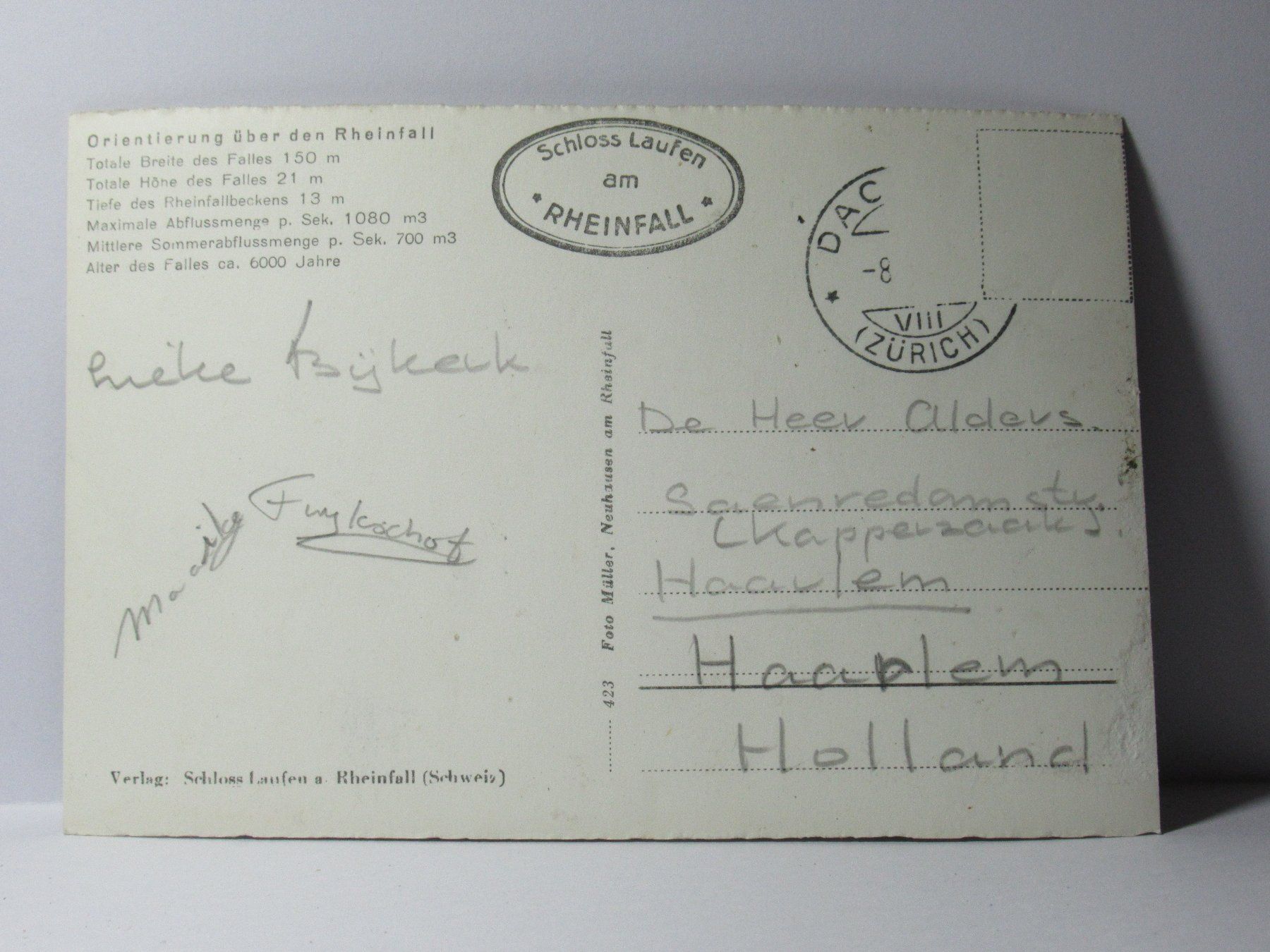 Ansichtskarten: Rheinfall – Gebraucht aus Grenchen von Bluemchen1900 1