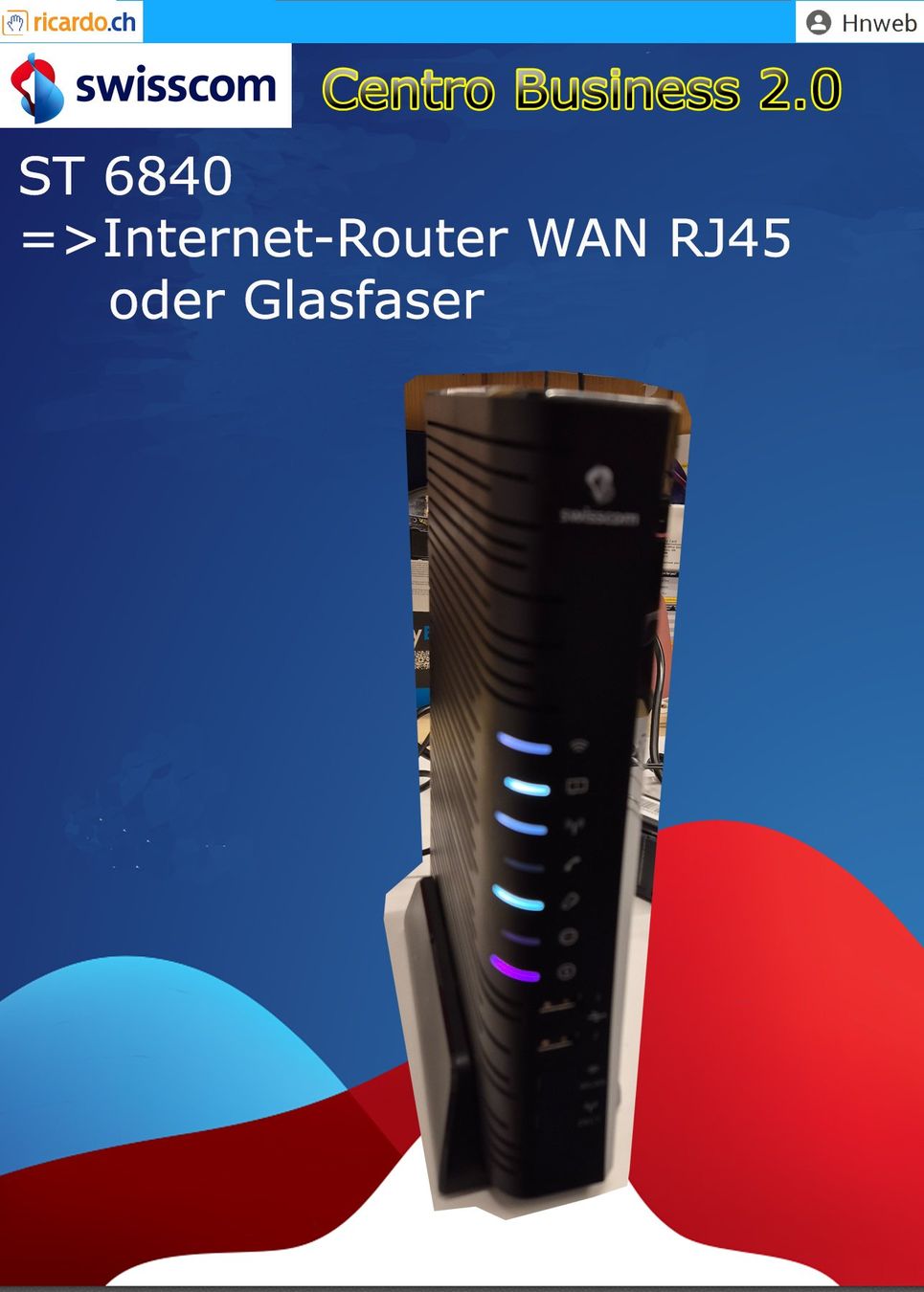 Swisscom Modem & Router: Centro Business Router 2.0 (85) – Usato da Kaisten venduto da Hnweb 1