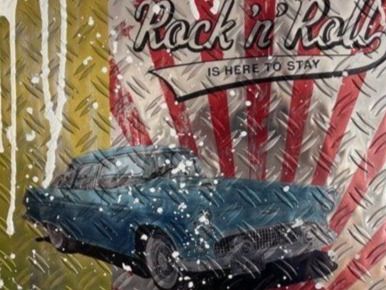Foto & Immagini: PopArt Elvis Periode Sixties Rock "n" Roll Thunderbird 60x50 – Nuovo (secondo la descrizione) da Wollerau venduto da ruge2 1