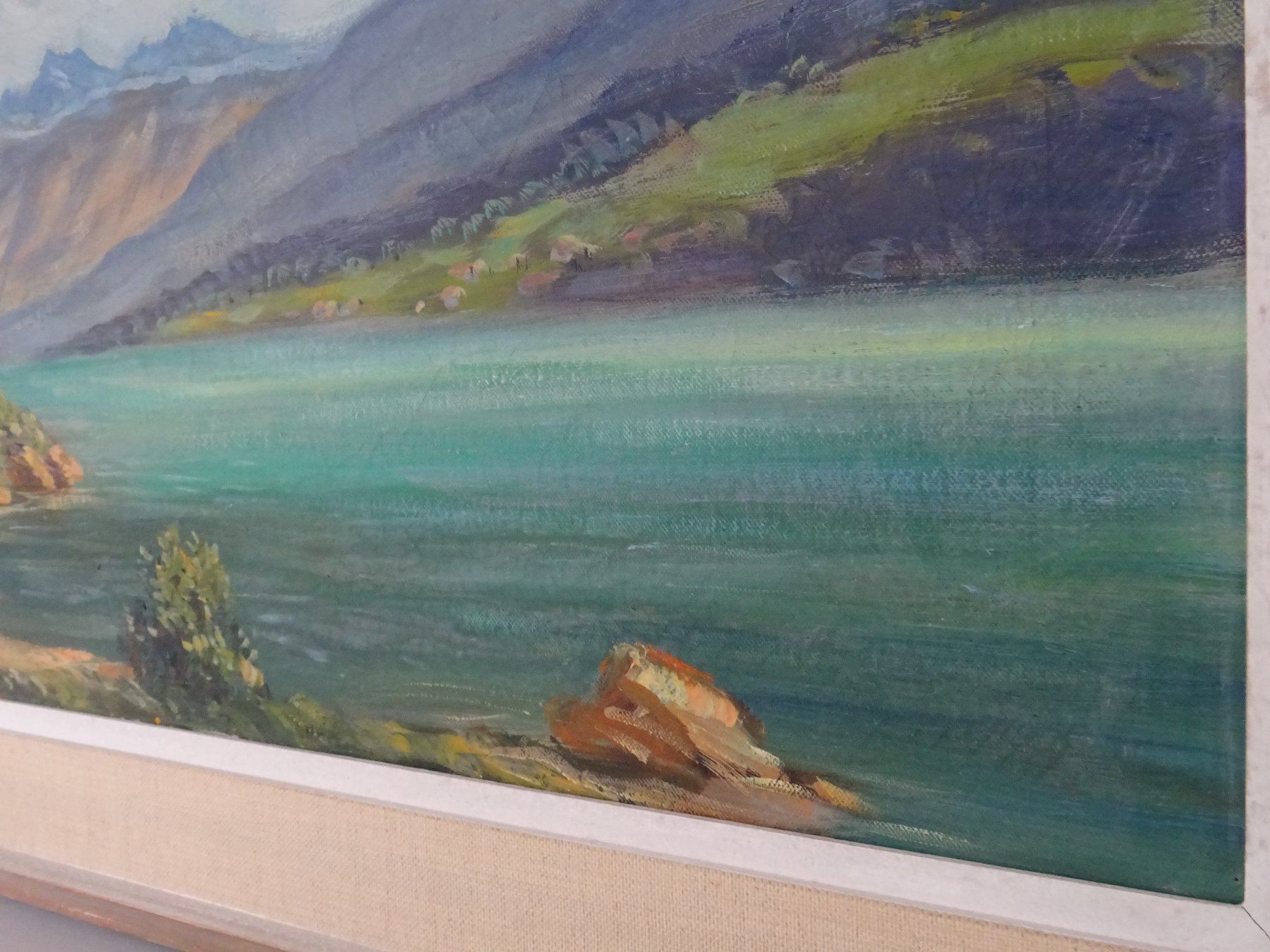 Dipinti: Ölbild Edmond Ducret mit Holzrahmen – Usato da Rothrist venduto da heinrich1966 2