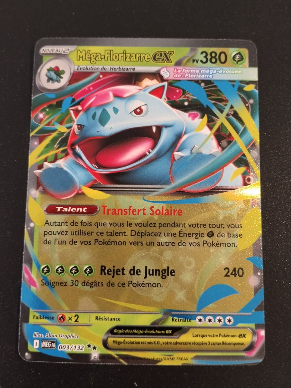 Pokémon Sammelbilder & Trading cards: Pokémon Méga-Evolution: Méga-Florizarre Ex 003/132 FR – Gebraucht aus Palézieux-Village von oufoux08