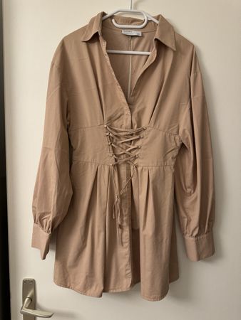 Chemisier Tunique beige, Taille M - parfait été!