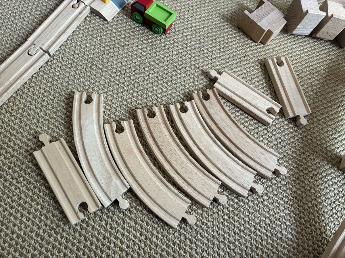 Tchibo Spielzeuge: Wooden train set from Tchibo - Brio compatible – Gebraucht aus Lucens von metaD 4