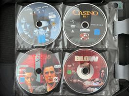 4x DVD Casino, Blow, Donnie Brasco, Heat