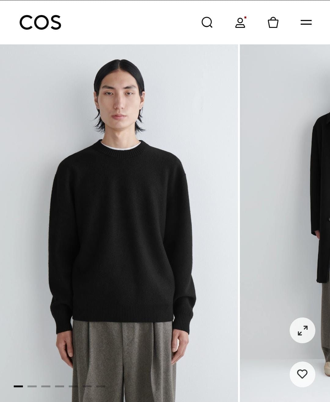 Cos Maglioni & Felpe: COS Herren Wollpullover, Grösse M, Schwarz – Usato da Zürich venduto da MaLa8057 2