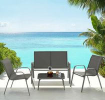 Sitzgruppe Gartenlounge anthrazit