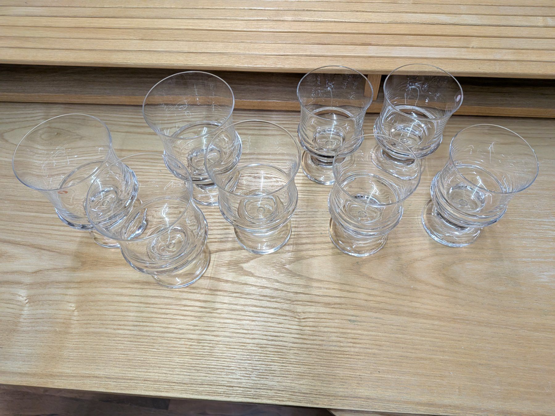 Iittala Bicchieri: 8 Gläser Iittala Tapio Wirkkala – Usato da Emmen venduto da magelan 1