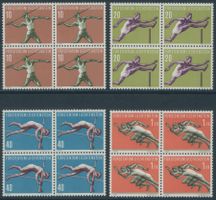 FL - 1956 - Sport III - Viererblock - postfrisch **