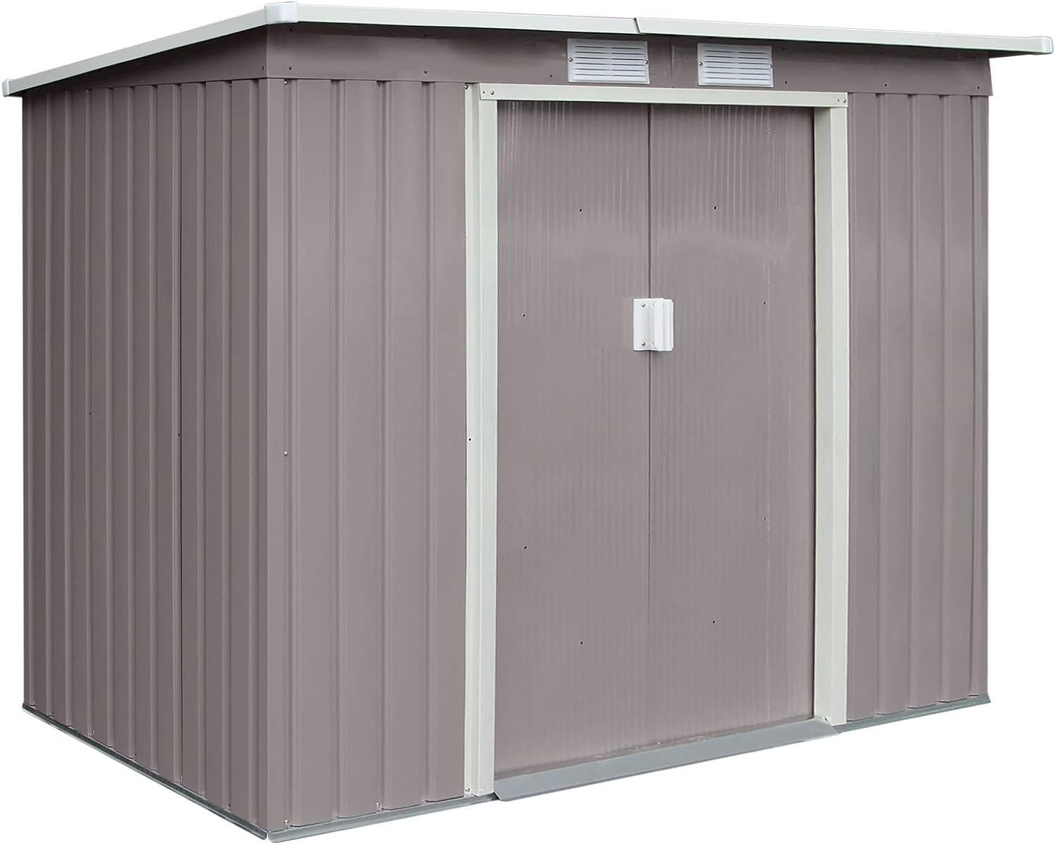 Casette da giardino & serre: HATTORO P100 Metall Gerätehaus Hellgrau – Nuovo e nell'imballaggio originale da Bottighofen venduto da zaap