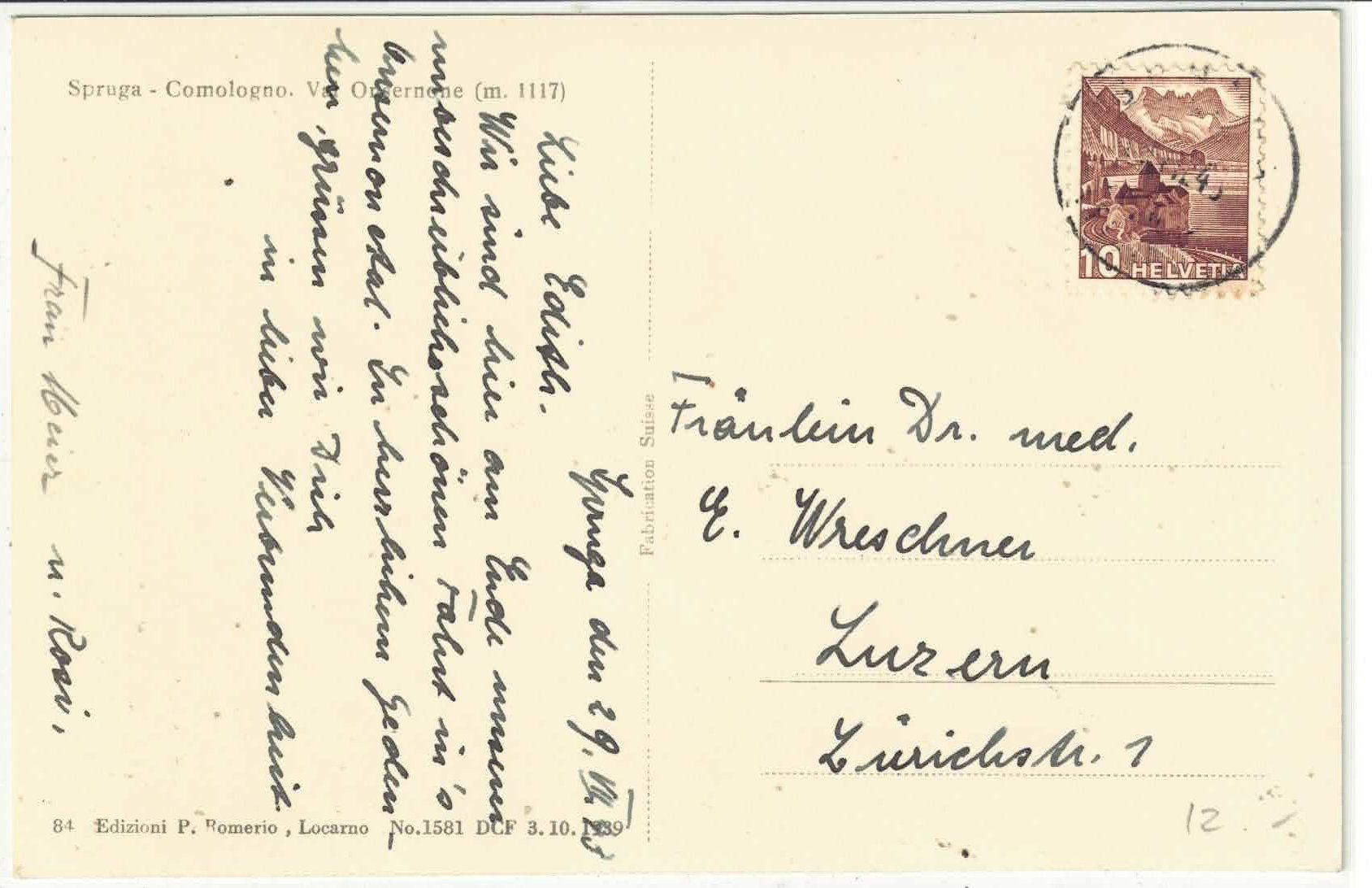 Cartes postales: Spruga - Comologno -  Val Onsernone – D'occasion à Ettingen par Kartenplanet 1