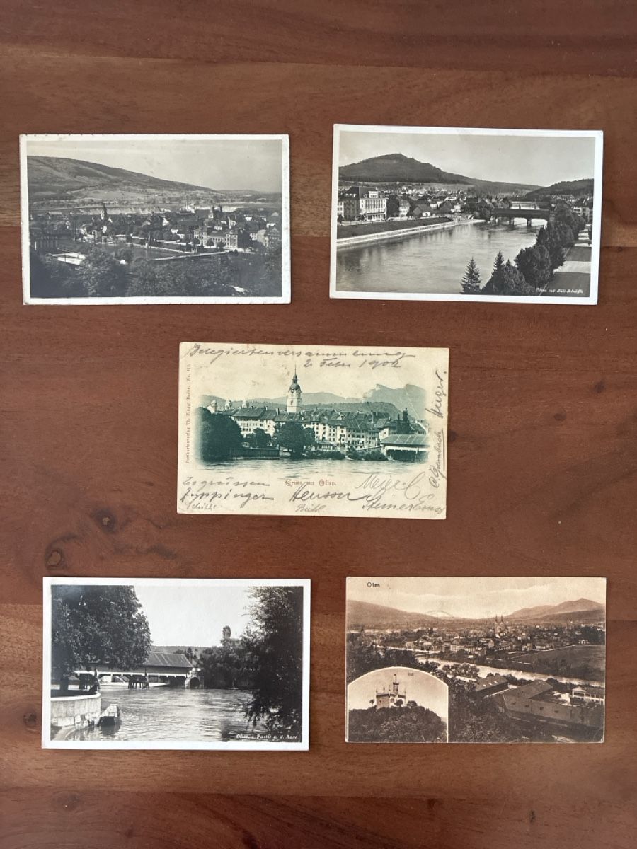 Cartoline postali: 10 Ansichtskarten Schweiz von Olten SO – Usato da Oftringen venduto da Cla.vD.74 2