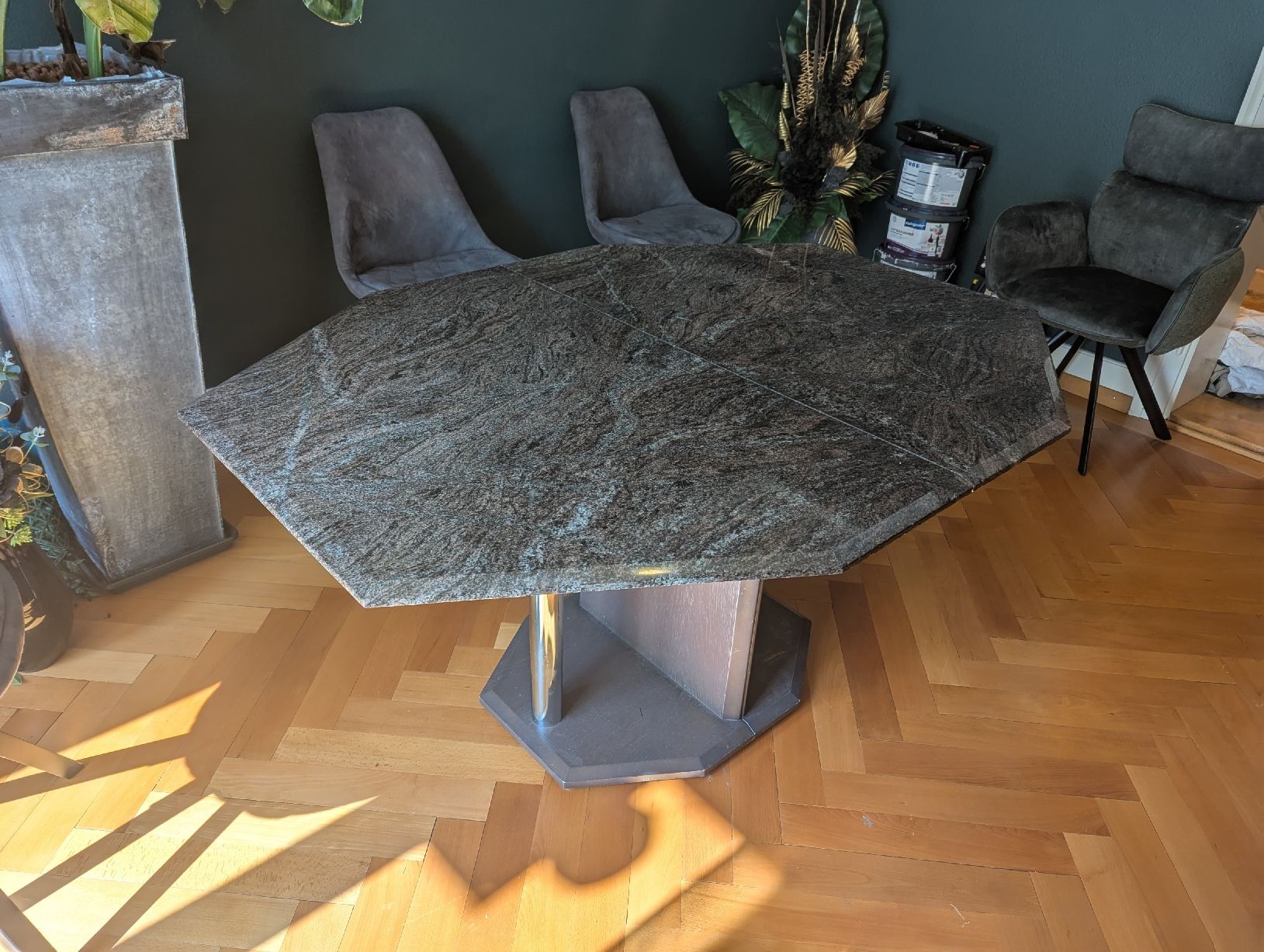 Tavoli: Granit-Tisch mit Verlängerungsplatte – Usato da Luzern venduto da mel_vjd5 2