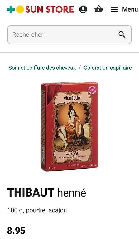 4 boîtes de Henné rouge (acajou) (Neu und originalverpackt) in Geneveys ...