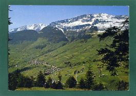 Amden mit Schäniserberg und Mattstock, ungelaufen, ca. 1970