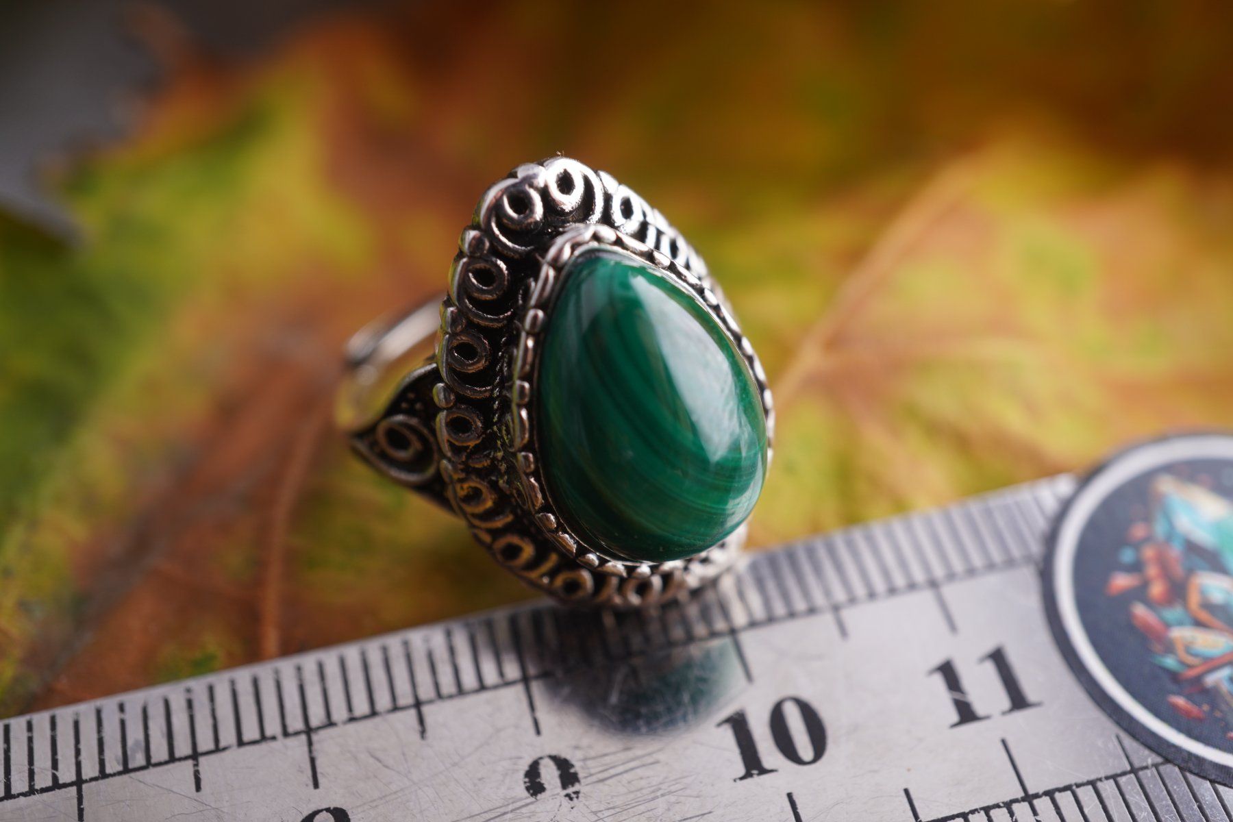 Minerali & Pietre curative: Malachit   ring Grösse  Variabel     (Räumung!) – Nuovo e nell'imballaggio originale da Eschenbach SG venduto da topstone