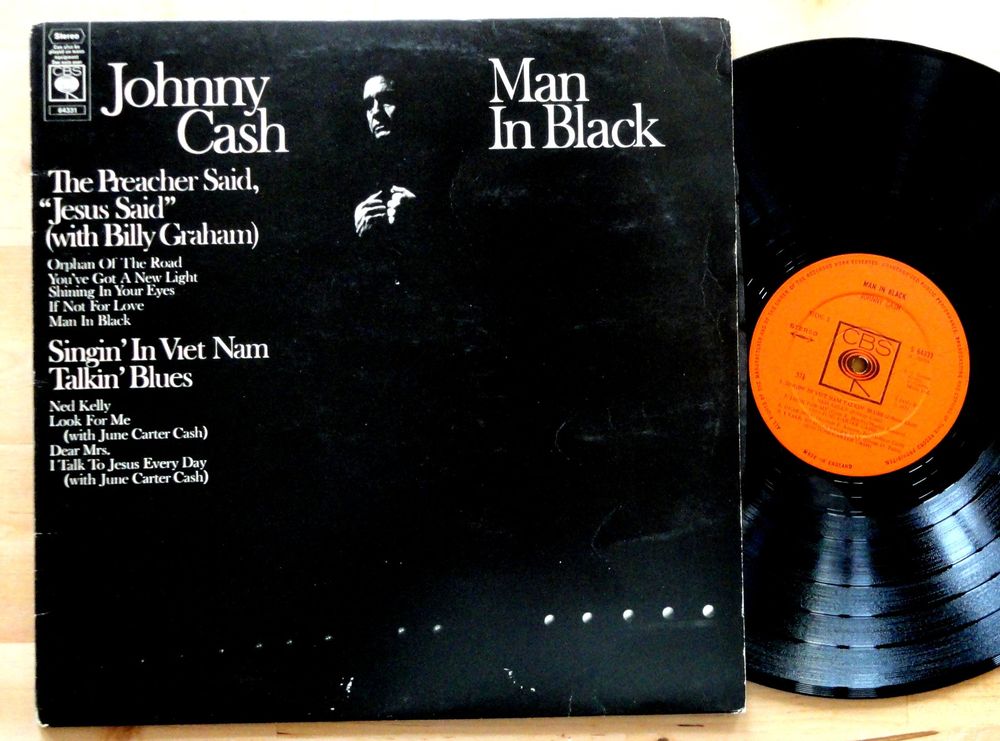LP JOHNNY CASH man in black 1971 CBS UK KULT (Gebraucht) in Kesswil für ...