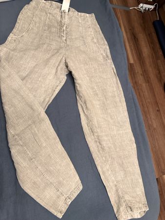 Leinen Hose Damen grün Grösse 1 neu