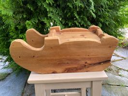 schöner Bündner Holzschlitten