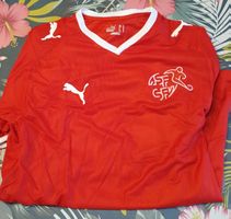 Maillot de foot Suisse Puma rouge - Taille S, Enfant.